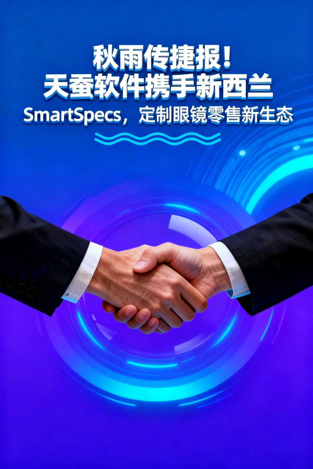秋雨傳捷報(bào)！天蠶軟件攜手新西蘭 SmartSpecs，定制眼鏡零售新生態(tài)